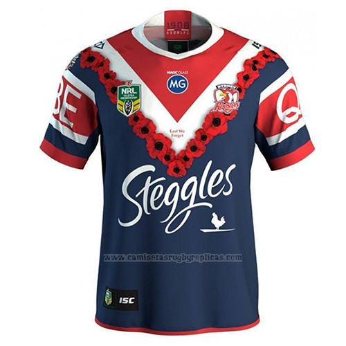 Camiseta Sydney Roosters Rugby 2018-19 Conmemorative